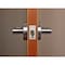 Trans Atlantic Co. LSV Saturn Standard Duty Brushed Chrome Grade 2 Commercial Double Cylinder Door Handle with Lock DL-LSV60-US26D - alternate 2